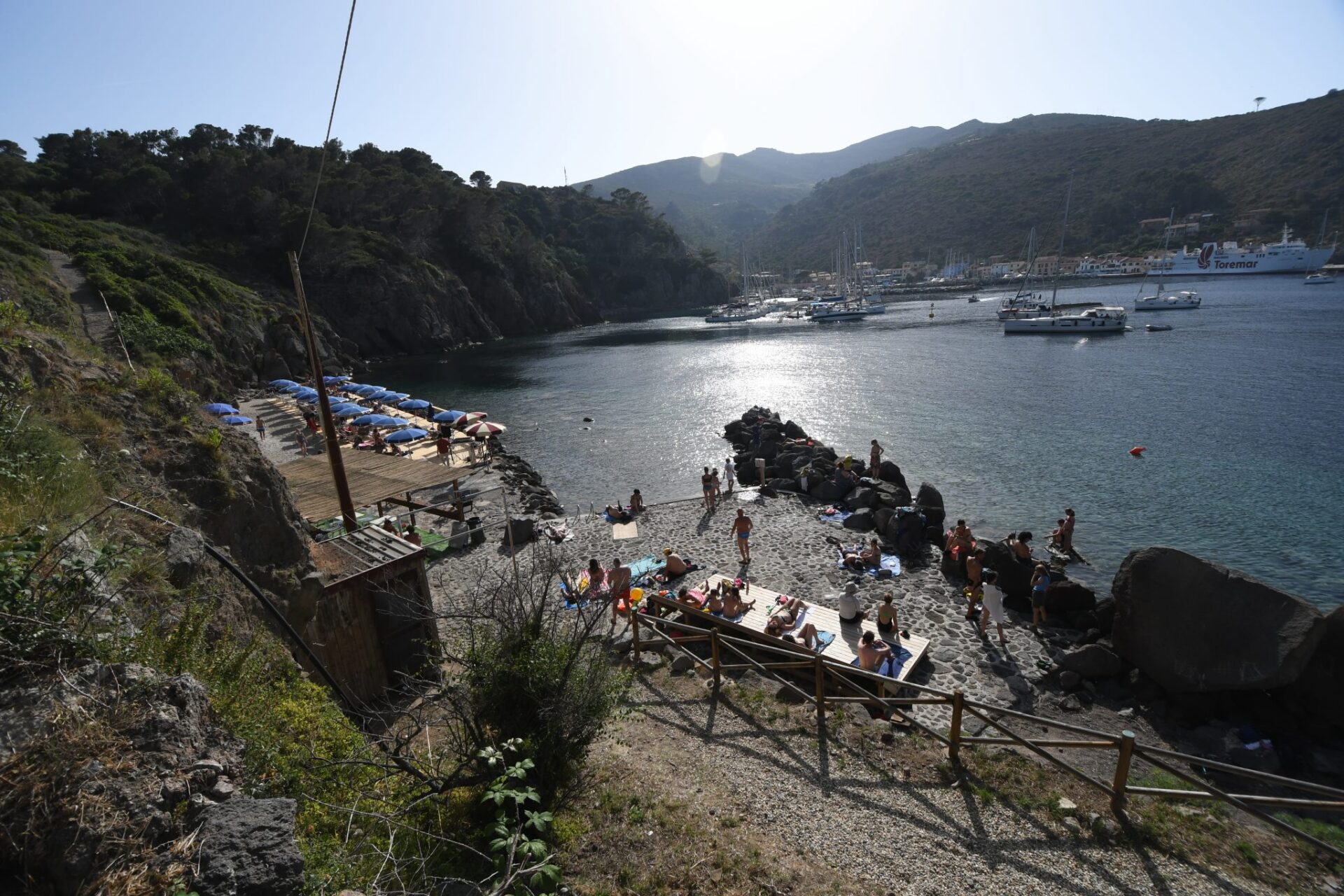 Beaches and coves of Capraia